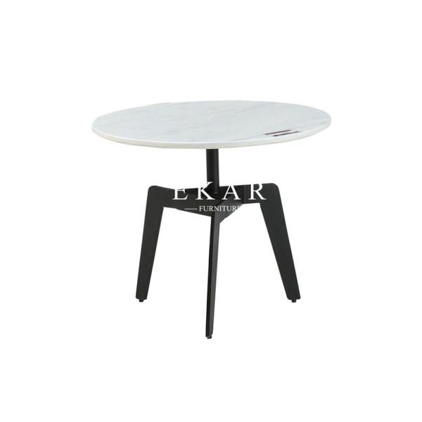 Modern Design Colorful Round Wooden Legs Side Table Set