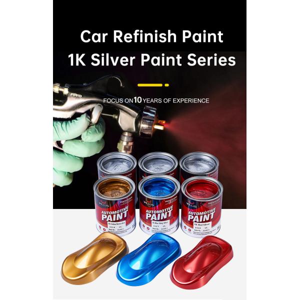 2k Clear Liquid Coating Matte Silver Car Paint For Plastic Bumpers Metallic Automotive Paint Spray Paint