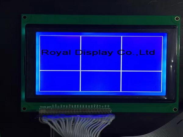 Quality FSTN Postive STN Bule Graphic Lcd Display Module 240*128 Dots With T6963C for sale