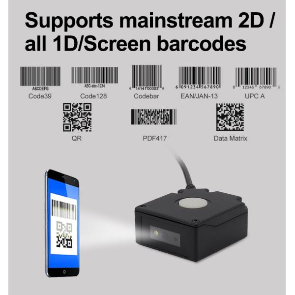 OEM High Performance YJES531 Fixed Barcode Scanner Module 1D/2D/QR Reader with USB Interface for Kiosk Machines