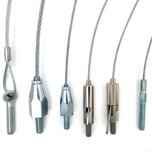 China Threaded Rod Mounting Systems Wire Suspension Hanging Kit Cable Lock Assembly on sale