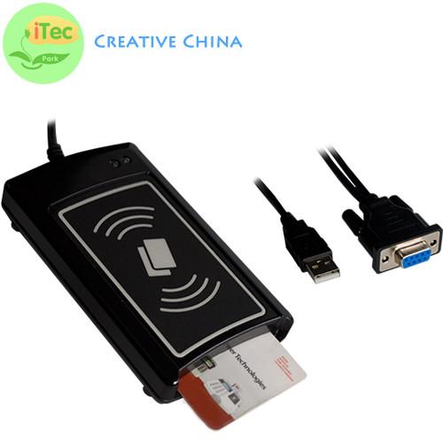 PC and Mobile NFC Card Reader RS232 Contact and Contactless Dual interface Card