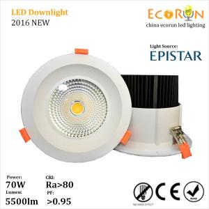 Wholesale hot sale ac85-265v led downlight IP42 COB led downligt 70W 60W 50W 40W from china suppliers
