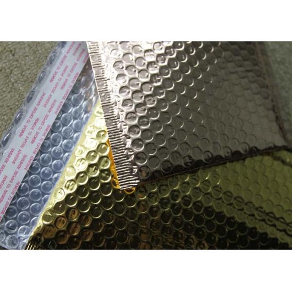 Rose Gold Metallic Bubble Wrap Mailing Envelopes 6x10 Light Weight For Shipping