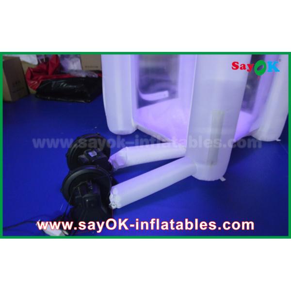 Inflatable Game Custom White Commercial Inflatable Money Booth Led Lighting Inflatable Party Tent