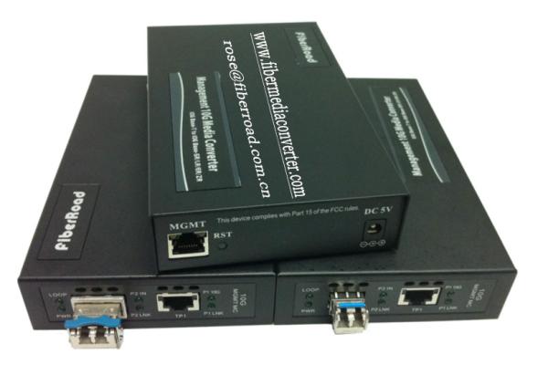 Quality Standalone Web-Smart 10G Managed Media Converter for sale