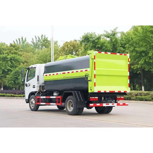 Manual Transmission Type Dongfeng 4*2 Hook Arm Garbage Truck Dump Garbage Truck With Waste Bin for Waste Collection