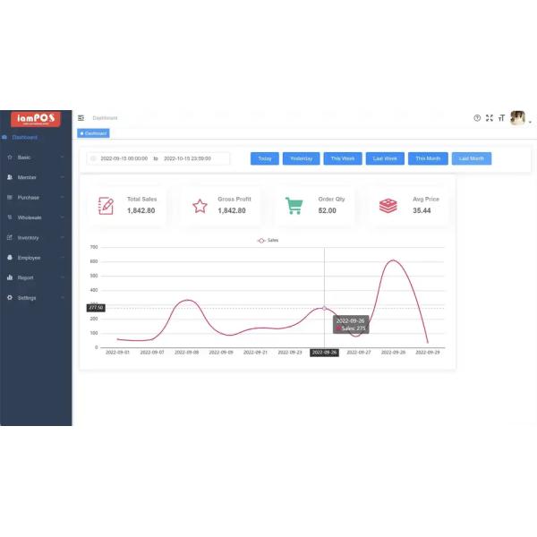 Background Management Software Cloudy Retail with POS APP and Kitchen Printer Support