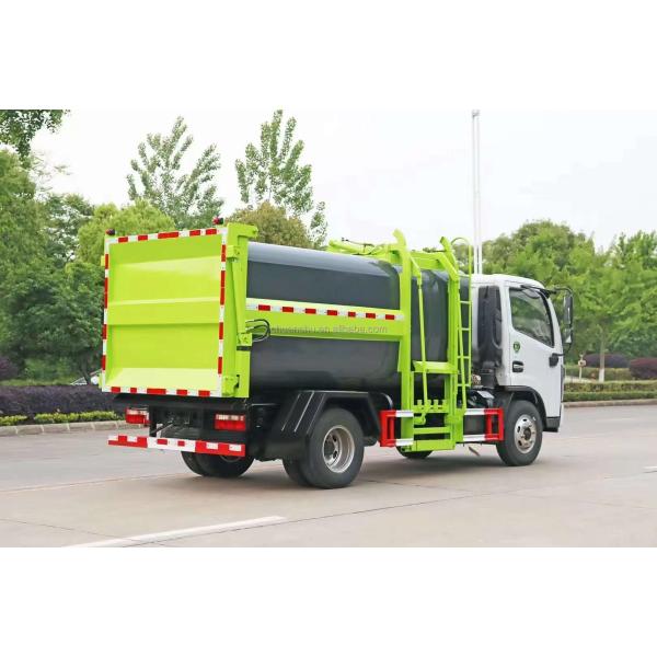 Manual Transmission Type Dongfeng 4*2 Hook Arm Garbage Truck Dump Garbage Truck With Waste Bin for Waste Collection