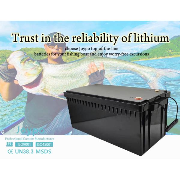 12V Lithium Deep Cycle Battery 100Ah 200Ah LiFePO4 For Marine Solar
