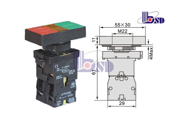 Commercial Push Button Control Switch For Controlling Signal And Interlocking Purposes