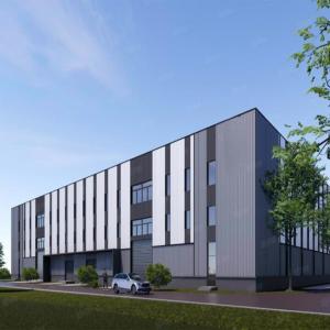 Custom Modern Prefab Metal Buildings , Frame Structure Building Construction