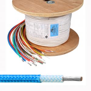 China 18 AWG Fibreglass Insulated Cable Stranded Conductor Copper Wire on sale