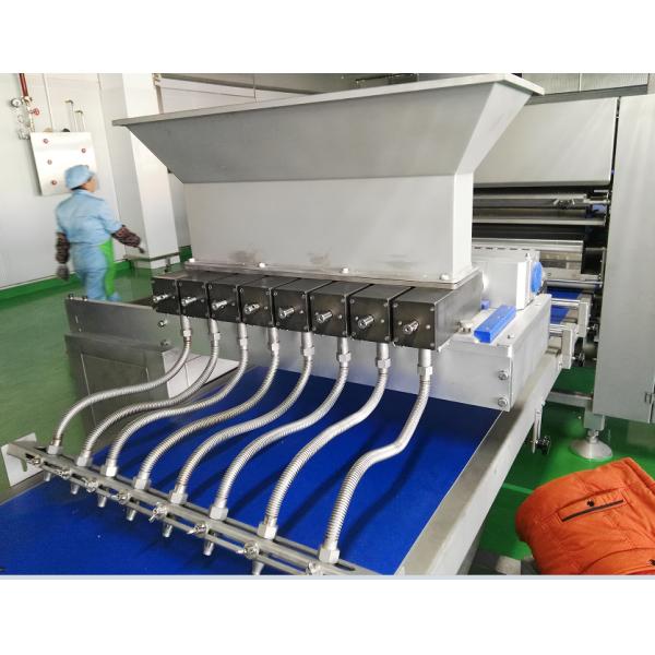 Professional Danish Pastry Equipment Wtih Fillings , Pizza Making Machine 2500 Kg / Hr
