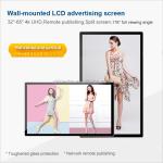 UHD 86" inch LCD LED display monitor network Android advertisement totem signage