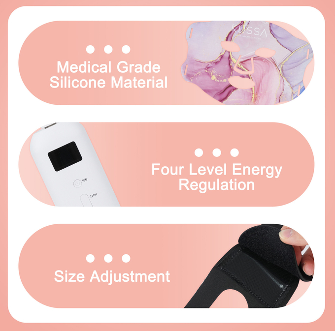 Home Use 660nm Led light Silicone Acne Treatment Skin Care Led Facial Mask
