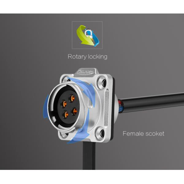 Cnlinko Waterproof Power Plug 20A 4 Pin Connector for Led Lighting