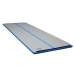 China 10cm Height Inflatable Air Track Cheerleading Mats Grey Top Blue Underneath Sides for sale