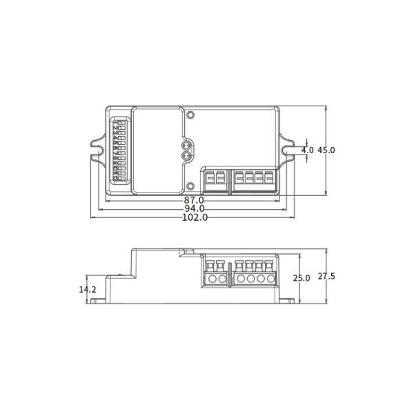 Detached Head AC Motion Sensor Switch DIP HNS205 1-10v Dimming