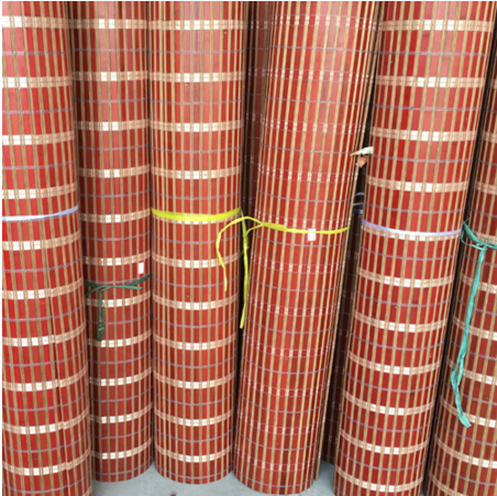 Durable Printed Bamboo Blinds High Accuracy Beautiful Pattern Bar Use