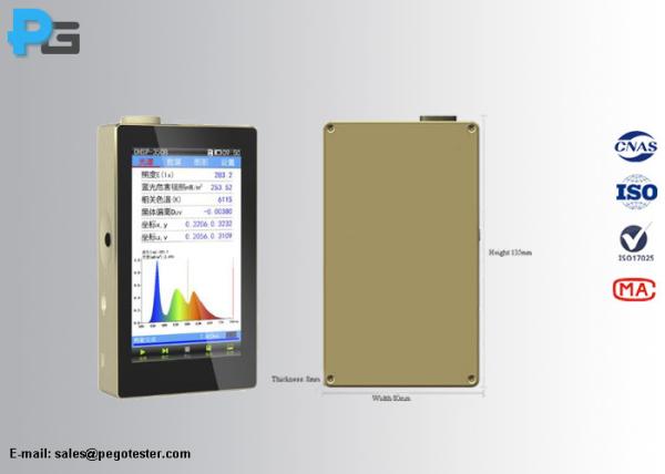 Protable Visible LED Spectrometer 380nm to 780nm to Measure Color Temperature