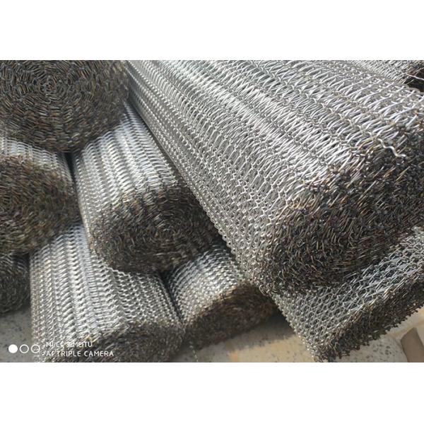 Cooling Dry Food 304 Stainless Steel Spiral Mesh Belt