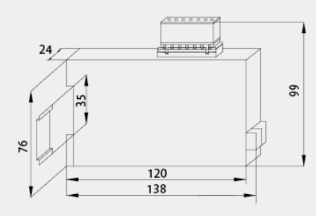 Class 0.5 Input AC 0-5a 0-1a Electric Current Transducers 4-20mA Output