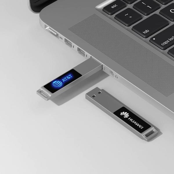 ROSH Fast Speed Crystal Usb Flash Drives 16GB 128GB With LED Light