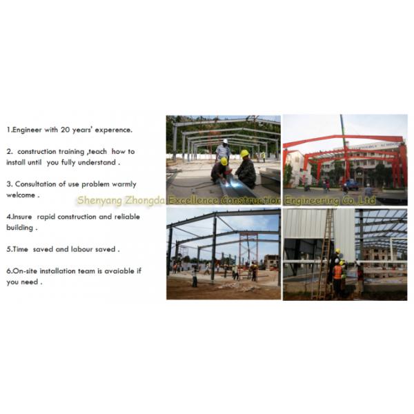 Wide Span Bolte Steel Frame Structure Pre Construction Building For Warehouse