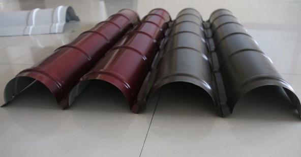 Half Round Ridge Cap Roll Forming Machine Green 3 Phase 2.5T