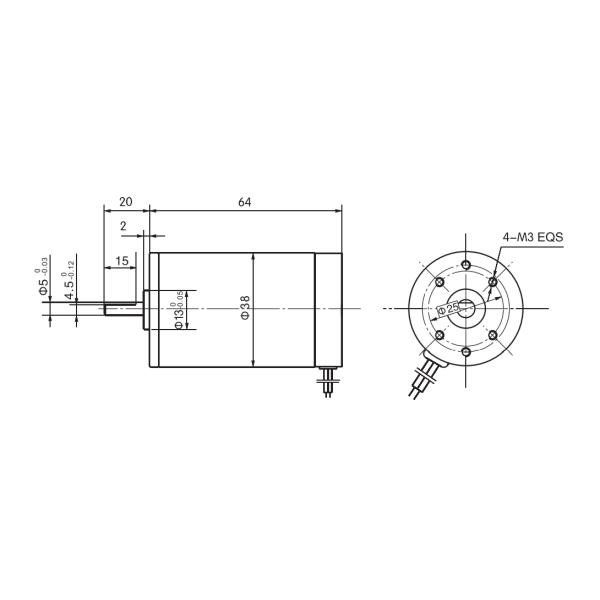 IP68 Protection Brushed Permanent Magnet DC Motor 12V 24V For Low Noise Occasion