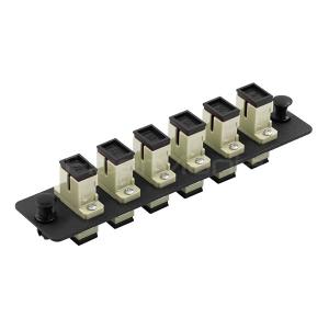 OEM SC Adapter Panel 6 Ports Loaded W/6 SC Single Mode Or Multimode Adapter LGX Patch Panel