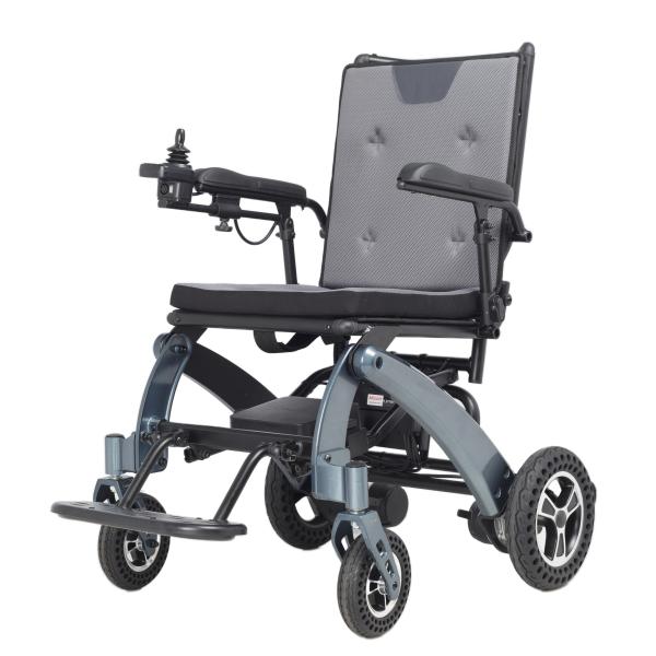 Lightweight Carbon Fiber Electric Wheelchair 120kg Load Capacity Reclining