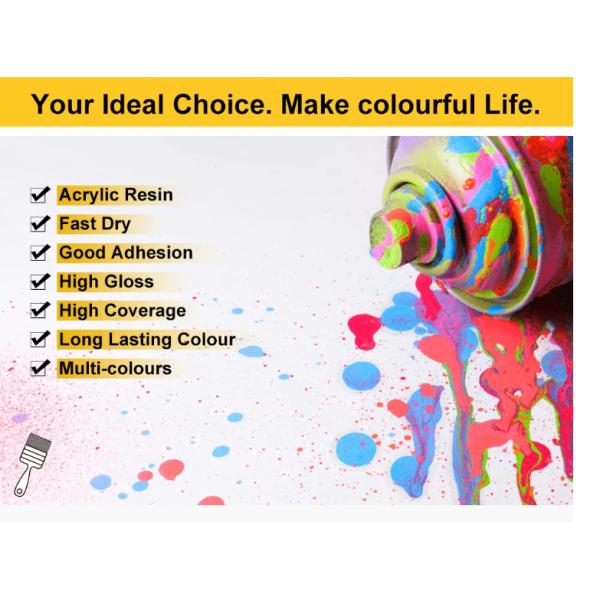 Customized Car Paint Coating Dry Fast Aerosol Spray Paint Free Sample
