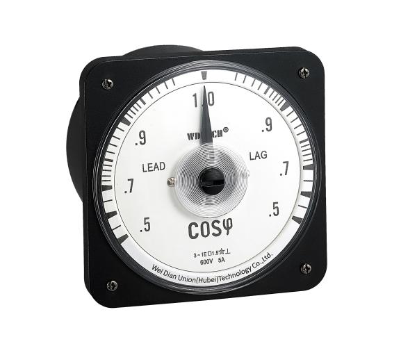High Precision Analog Power Factor Meter Round Type Marine Application 1%