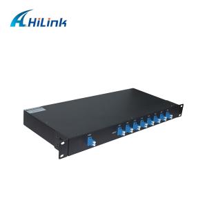 China 1U Rack Mount 8CH DWDM Mux Demux Dual Fiber ITU Grid With LC UPC on sale
