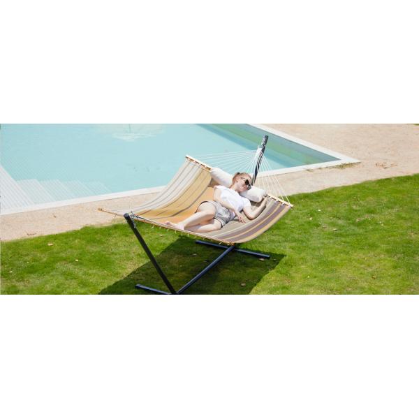Hammocks with Stand Included, Space Saving Steel V-Type, Standing Hammocks, Indoor Outdoor Patio Yard