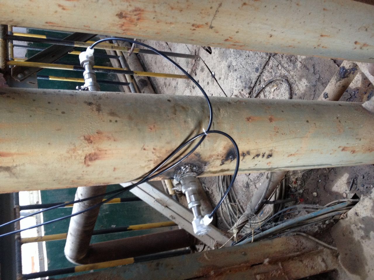 Liquid Measurement Insertion Ultrasonic Flow Meter , Transit Time Ultrasonic Flow Meter