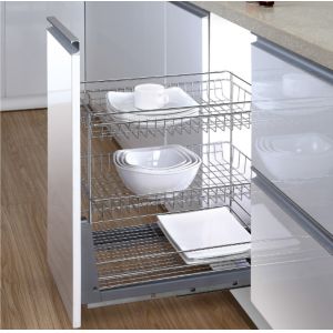 Wholesale Long Life Modern Kitchen Accessories Under Cabinet Drawer Line Sliding Shelves Basket from china suppliers