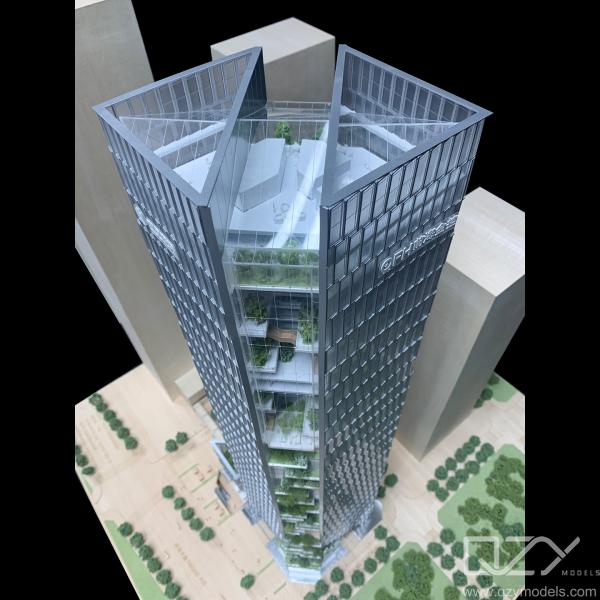 Aedas 1/200 Shenzhen Qianhai Financial Holdings Building Conceptual Model