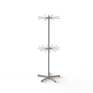 Wholesale 2 Layers Rotating Turntable Display Stand With Round Pegs from china suppliers