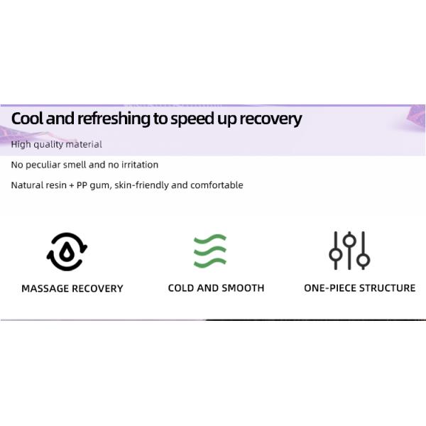 Freezing Hot Cold Ice Massage Roller Ball With Black Red White Oragne Base