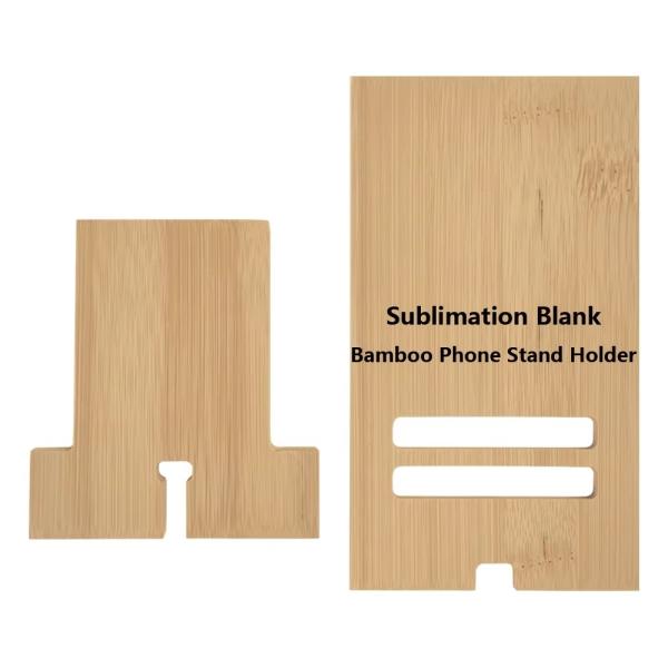 Sublimate On Wood Ornaments Diy Cell Phone Wood Stand For Desk Wooden Mobile Phone Holder