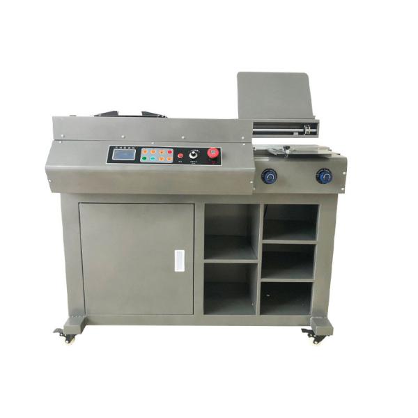 Quality LCD Press Button Automatic A4 Wireless Glue Binding Machine Perfect Binder With Single Gluing Roller for sale