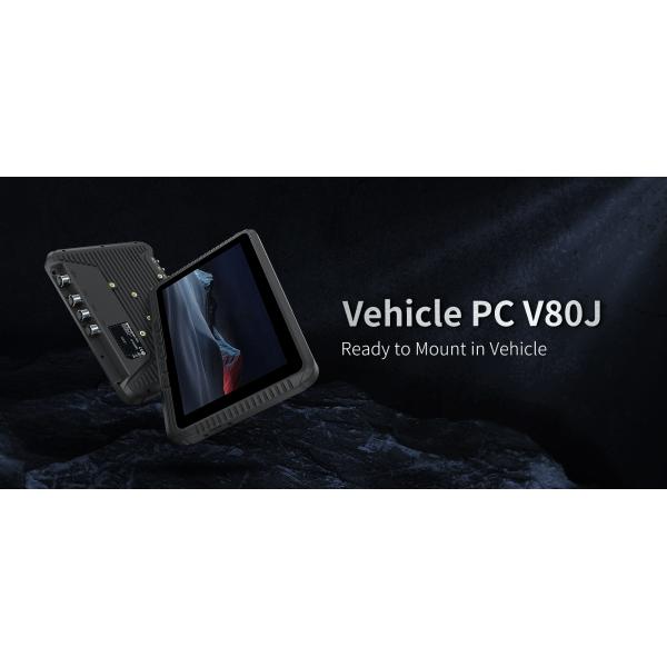 ONERugged V80J Vehicle Tablet with Durable 1000nits Rugged PC and Wide Voltage Module