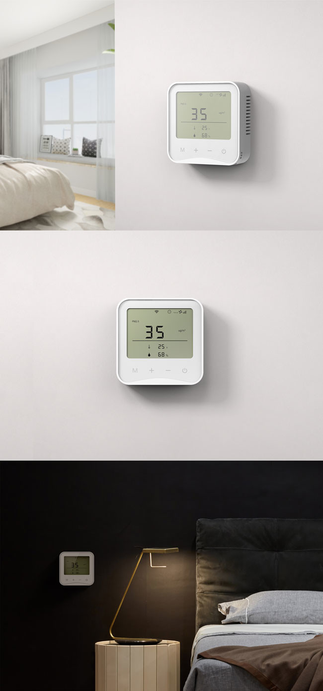 Multifunction WiFi Air Quality Sensor PM1.0 TVOC Smart Home Air Quality Sensor