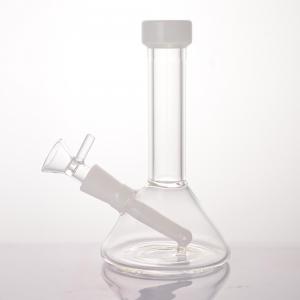 China 6.5 Inches Integrated Downstem Glass Beaker Bong Small With Glass Bowl on sale
