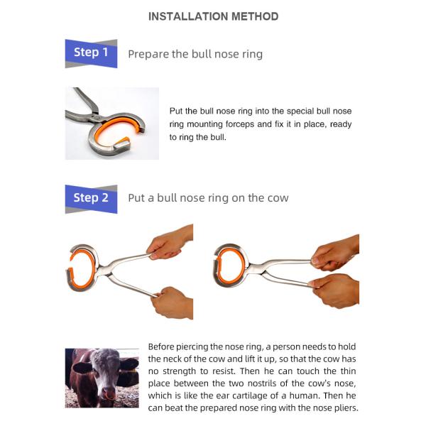 Rust Resistant Bull Nose Ring Installation Forceps From For Medical