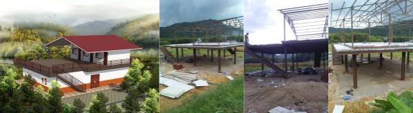 Modern Durable Q235 H Steel Structure Homes Fiber Cement Board Building Villa For Living