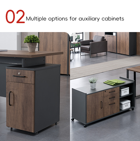 Support customization High Stability Staff Executive Modern Office Desk with Harmonious Color Match